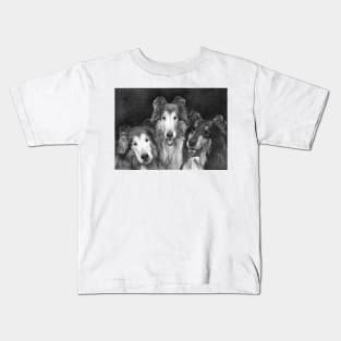 COLLIE TRIO Kids T-Shirt